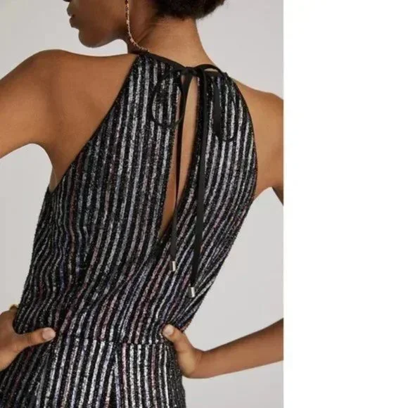 Anthropologie Maeve Disco Halter Jumpsuit size 14 new with tag nwt - Picture 2 of 8